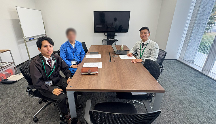 インタビュー風景