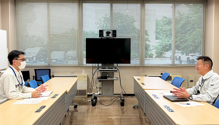 インタビュー風景